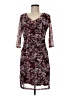 Zero Paisley Burgundy Cocktail Dress Size EU 38 / US 8 - photo 1