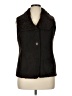 Talbots Black Faux Fur Vest Size 14 - photo 1