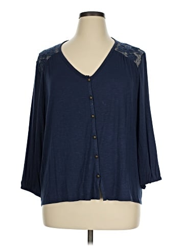 Rewind 3/4 Sleeve Blouse (view 1)