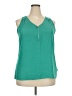 Fortune + Ivy 100% Polyester Teal Sleeveless Blouse Size XXL - photo 1