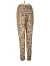 Blush Mark Animal Print Tan Casual Pants Size L - photo 1