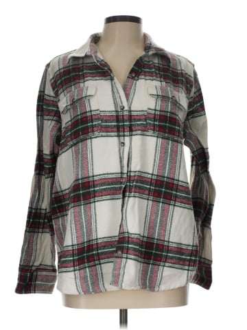Natural Reflections Long Sleeve Button-Down Shirt (view 1)