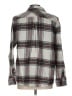 Natural Reflections 100% Cotton Plaid Silver Long Sleeve Button-Down Shirt Size L - photo 2