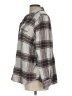 Natural Reflections 100% Cotton Plaid Silver Long Sleeve Button-Down Shirt Size L - photo 5