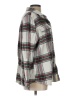Natural Reflections 100% Cotton Plaid Silver Long Sleeve Button-Down Shirt Size L - photo 4