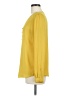 Ann Taylor LOFT 100% Polyester Solid Yellow Long Sleeve Blouse Size M - photo 5