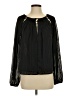Aqua Black Long Sleeve Blouse Size S - photo 1