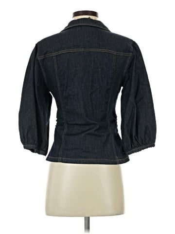 Zara 3/4 Sleeve Button-Down Shirt (view 2)