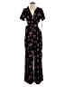 Xhilaration Floral Black Jumpsuit Size S - photo 1