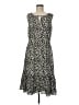 Talbots Animal Print Black Casual Dress Size 8 - photo 1