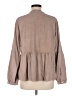 Dylan 100% Cotton Brown Long Sleeve Blouse Size M - photo 2
