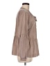 Dylan 100% Cotton Brown Long Sleeve Blouse Size M - photo 4