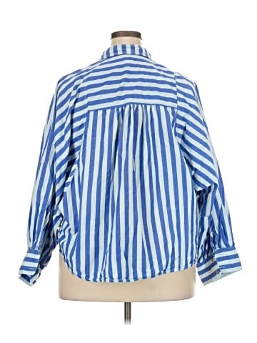 Pilcro 3/4 Sleeve Button-Down Shirt (view 2)