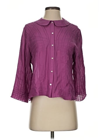Studio M 3/4 Sleeve Silk Top (view 1)