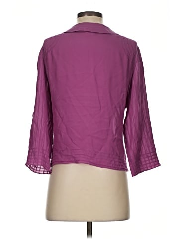 Studio M 3/4 Sleeve Silk Top (view 2)