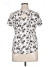 Bobeau Floral Silver Short Sleeve T-Shirt Size XL - photo 2