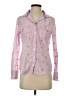 Matilda Jane 100% Cotton Hearts Pink Long Sleeve Button-Down Shirt Size S - photo 1