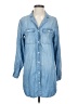H&M 100% Lyocell Blue Long Sleeve Button-Down Shirt Size 0 - photo 1
