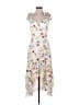 Lulus 100% Polyester Floral Ivory Cocktail Dress Size S - photo 1