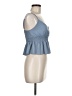 Shein 100% Polyester Blue Sleeveless Blouse Size 6 - photo 4