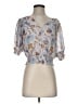 J by Joie 100% Polyester Blue Short Sleeve Blouse Size S - photo 1