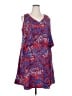 Roz & Ali 100% Polyester Print Blue Casual Dress Size 18 - photo 1