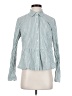 Gap 100% Cotton Stripes Teal Long Sleeve Button-Down Shirt Size S - photo 1