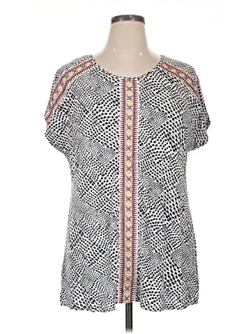 Cj Banks Short Sleeve Blouse (view 1)