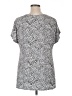 Cj Banks Silver Short Sleeve Blouse Size 0X - photo 2