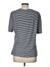 St. John Stripes Silver Short Sleeve T-Shirt Size L - photo 2