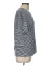 St. John Stripes Silver Short Sleeve T-Shirt Size L - photo 4