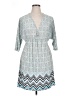 Relaxx by Exist Chevron-herringbone Teal Casual Dress Size 1X - photo 1