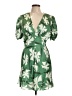 STAUD 100% Polyester Tropical Green Cocktail Dress Size 12 - photo 1