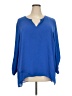 Jones Studio 100% Polyester Blue 3/4 Sleeve Blouse Size 3X (estimated) - photo 1
