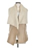 Cherish 100% Polyester Ivory Faux Fur Vest Size M - photo 1