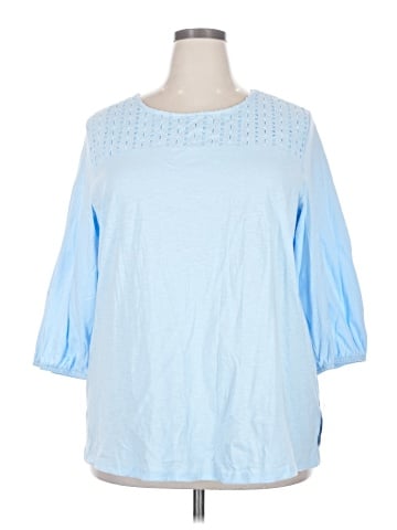 Croft & Barrow 3/4 Sleeve Blouse (view 1)