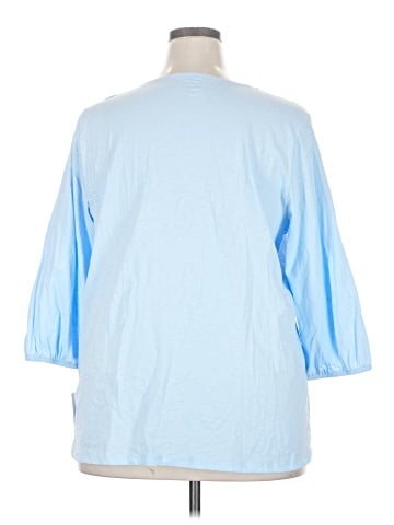 Croft & Barrow 3/4 Sleeve Blouse (view 2)
