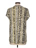 Dana Buchman Animal Print Gold Short Sleeve Blouse Size L - photo 2