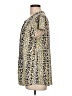Dana Buchman Animal Print Gold Short Sleeve Blouse Size L - photo 5
