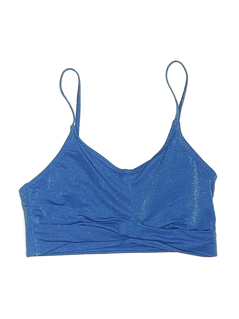 Pre-owned Abercrombie Kids' Tank Top Blue Halter Neckline Tops