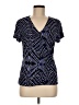 212 Collection Blue Short Sleeve Blouse Size M - photo 1