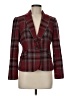 Talbots Plaid Burgundy Wool Blazer Size 8 (petite) - photo 1