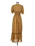 Max Studio 100% Polyester Paisley Gold Casual Dress Size S - photo 2