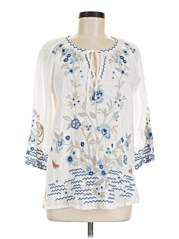 Johnny Was 3/4 Sleeve Blouse (view 1)