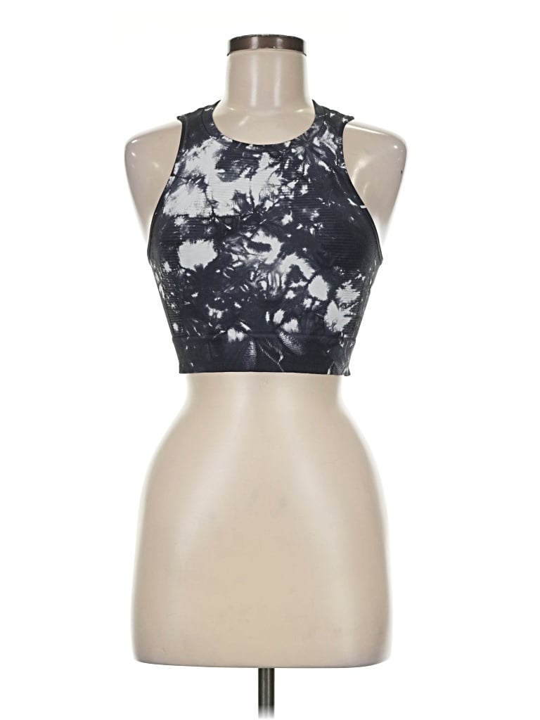 Pre-owned Nux Tank Top Black Halter Neckline Tops