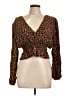 AFRM Brown Long Sleeve Blouse Size L - photo 1