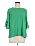 Gibson Latimer 100% Polyester Green 3/4 Sleeve Blouse Size M - photo 1