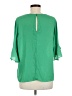 Gibson Latimer 100% Polyester Green 3/4 Sleeve Blouse Size M - photo 2