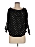 Le Lis 100% Polyester Black 3/4 Sleeve Blouse Size M - photo 1