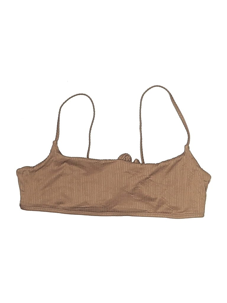Pre-owned Monday Swimwear Swimsuit Top Tan Swimwear